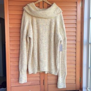 New Free People cowl neck Knitted  Sweater
